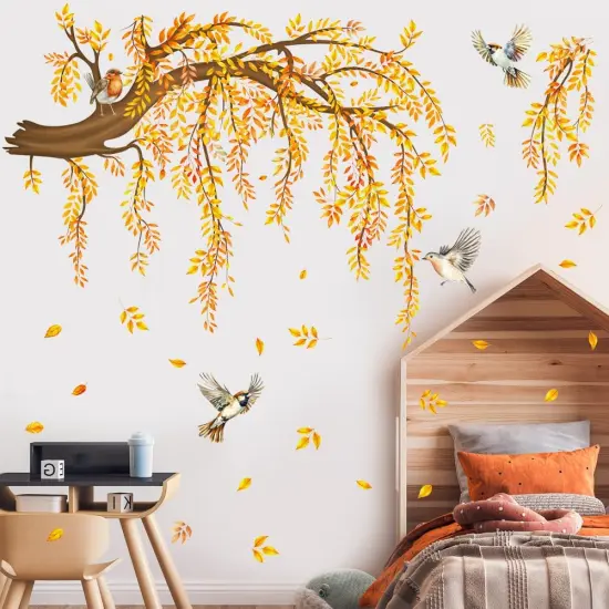 Large Fall Tree Wall Decal {3}