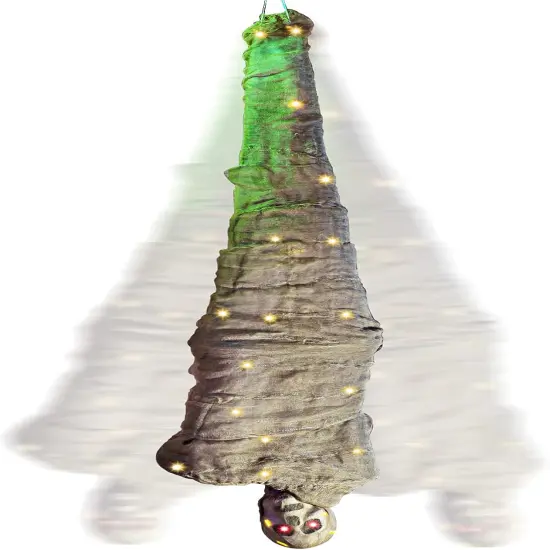 65" Halloween Decoration Cocoon Corpse, Animated Hanging Dead Body {1}