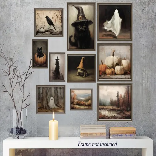 Halloween Wall Decor, Dark Gothic Witch Decor {2}