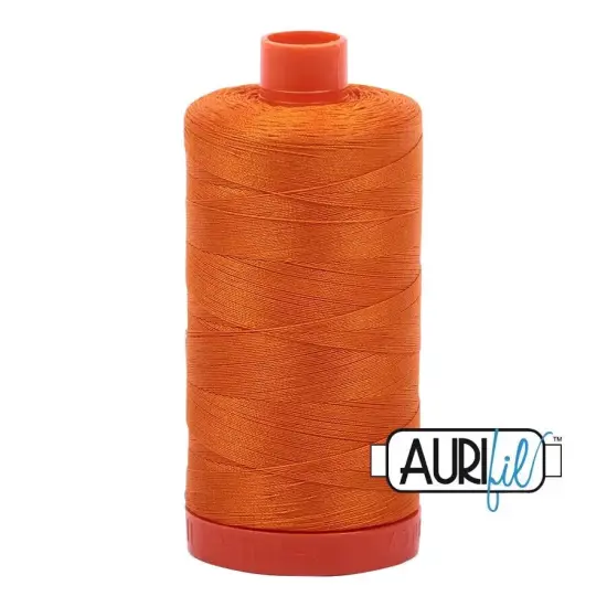 1133 Bright Orange Aurifil Cotton 50wt Large Spool {1}