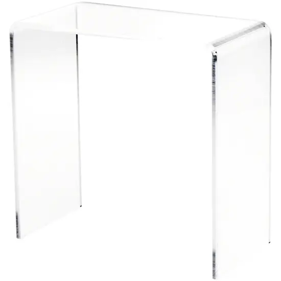 Plymor Clear Acrylic Vertical Rectangular Display Riser, 9" H x 9" W x 4.5" D (1/4" thick) {2}