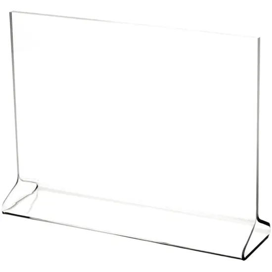 Plymor Clear Acrylic Sign Display / Literature Holder (Top-Load), 9" W x 6" H {2}