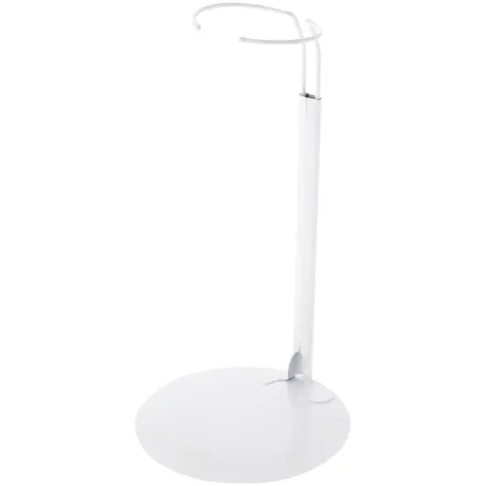 Plymor DSP-90W White Adjustable Doll Stand, fits 15, 16, 17, 18, 19, 20, and 21 inch Dolls, Waist is 3" - 4" wide, 8" - 11" around {1}