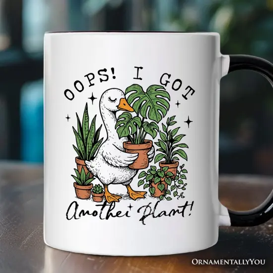 Oops I Got Another Plant Goose Mug, Sarcastic Gardening Humor Gift {4}