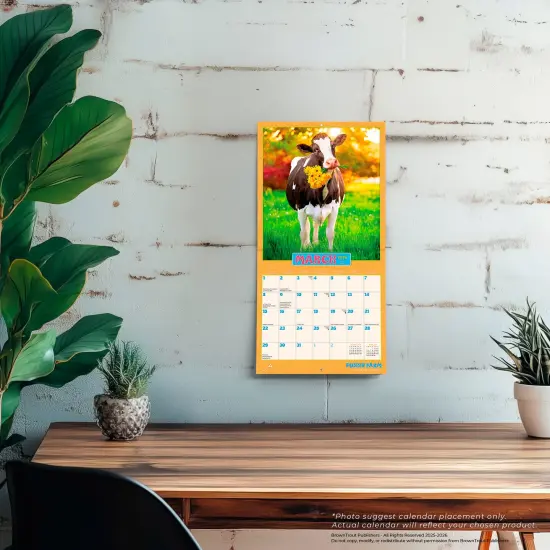 Avanti Funny Farm OFFICIAL | 2026 7 x 14 Inch (Hanging) Monthly Mini Wall Calendar {5}