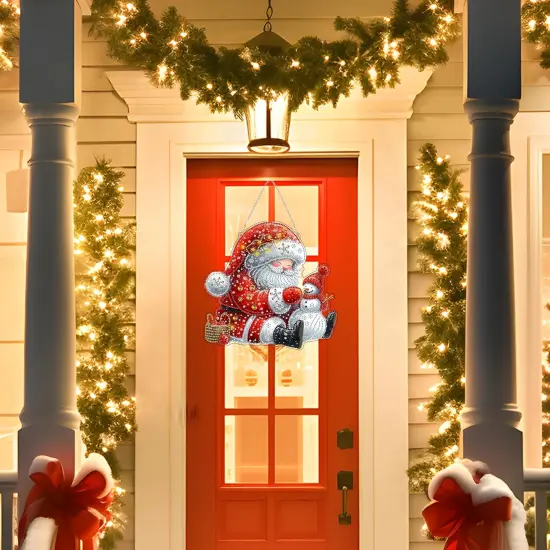 Father Christmas Diamond Art Hanging Kit {2}
