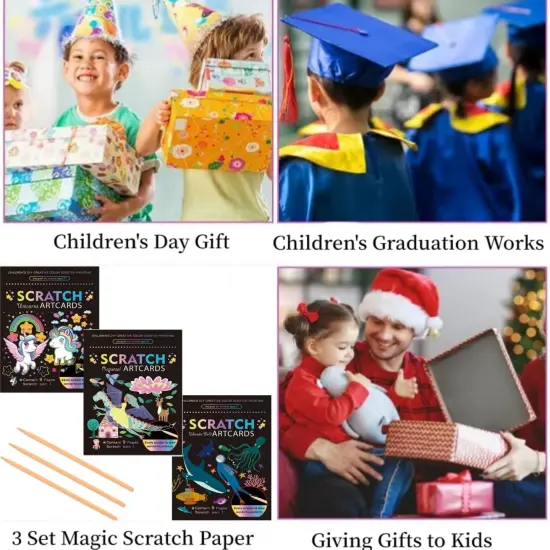 3Set Scratch Paper Art {4}