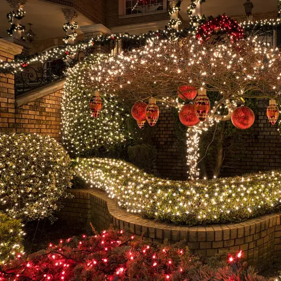 66ft 200 LED Green Wire Christmas Decorative Mini String Lights {3}