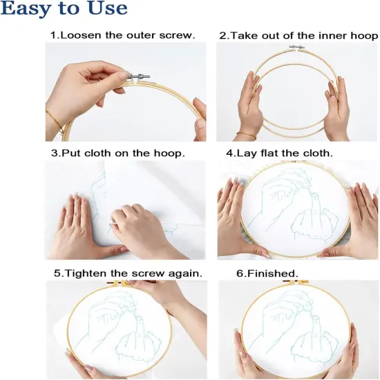 Hand Embroidery Starter Kit for Beginners Adults, Counted Stamped Cross Stitch Kits for Adults Beginners, {6}