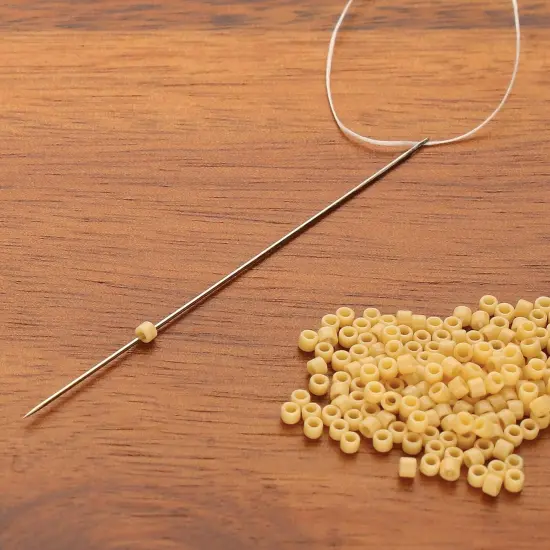 The Beadsmith Extra Long Beading Needles &ndash; Size 12, Card of 4 Needles &ndash; for Loom Weaving Beadwork, Pearl Stringing and Jewelry Making with Seed Beads {3}