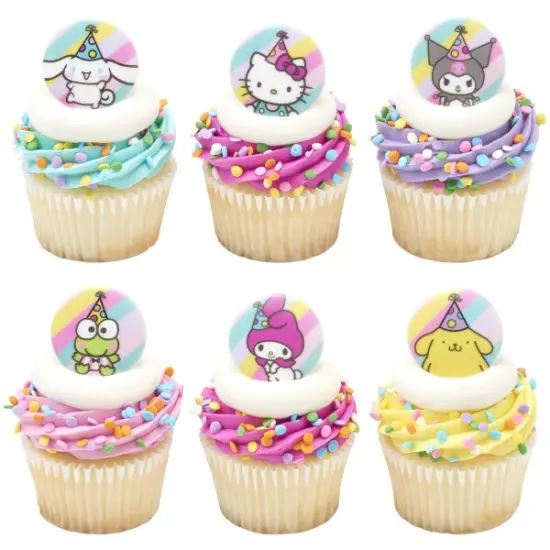 Hello Kitty&reg; and Friends It's a Celebration Cupcake Rings 12ct {2}