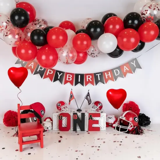 Red and Black Latex Balloons, 50Pcs 12inch Black Red White Party Balloons for Birthday,Wedding,Baby Shower,Casino Party, Race Car Party,Valentine's Day {2}