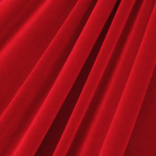 1 Yard Stretch Velvet Fabric Soft Medium Weight Sheen 4-Way Stretch 58/60" Width Off White {4}