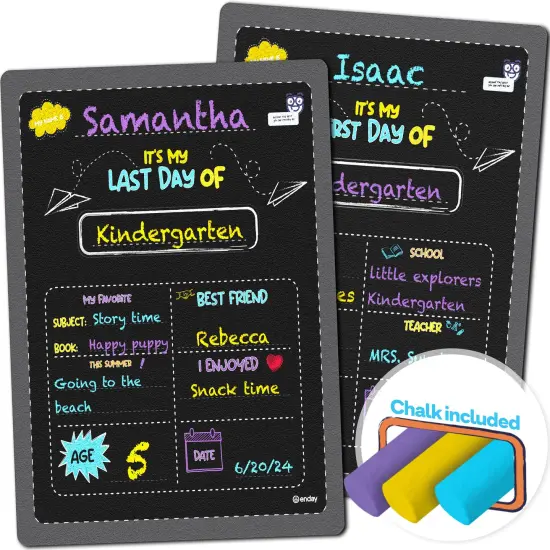 Enday First and Last Day of School Board, 14&rdquo; X 11&rdquo; Double-Sided {1}