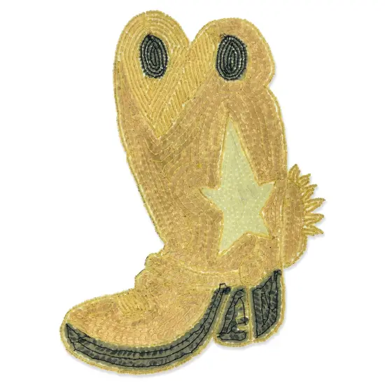 Cowboy Boot Sequin Applique {2}