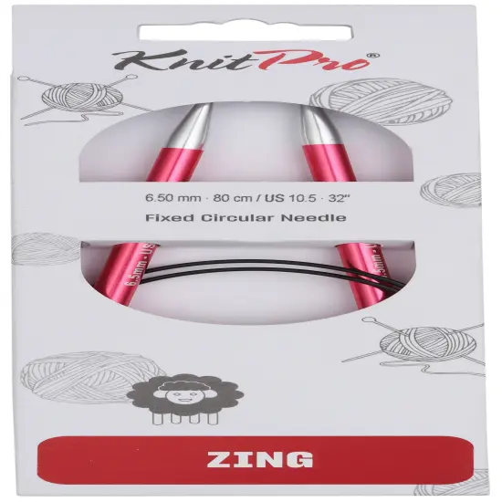 KnitPro-Zing Fixed Circular Needles 32"-Size 10.5/6.50mm {1}