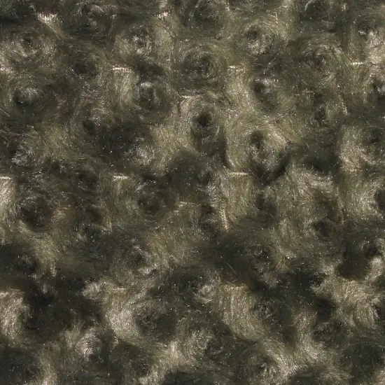 1 Yard Avocado Minky Rosebud Fabric 58/60" Width Rosebud Embossed {1}