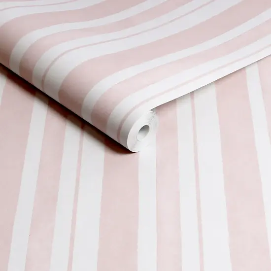 Rachel Ashwell Watercolour Stripe Pink Wallpaper {3}