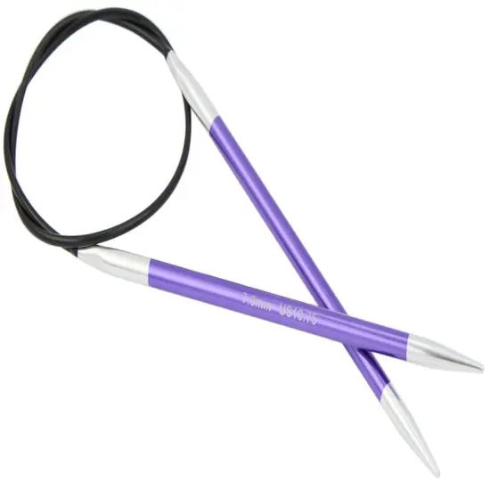 KnitPro-Zing Fixed Circular Needles 32"-Size 10.75/7mm {3}