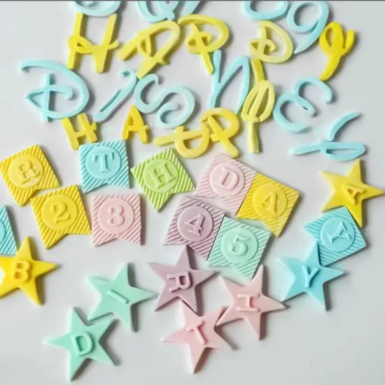 Uppercase Letter Number Silicone Mold {3}