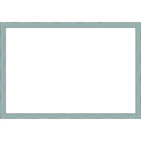 Sky Blue Rustic Framed Dry Erase Magnetic Board {1}