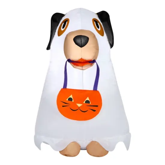 3' Ghost Puppy Halloween Inflatable {1}