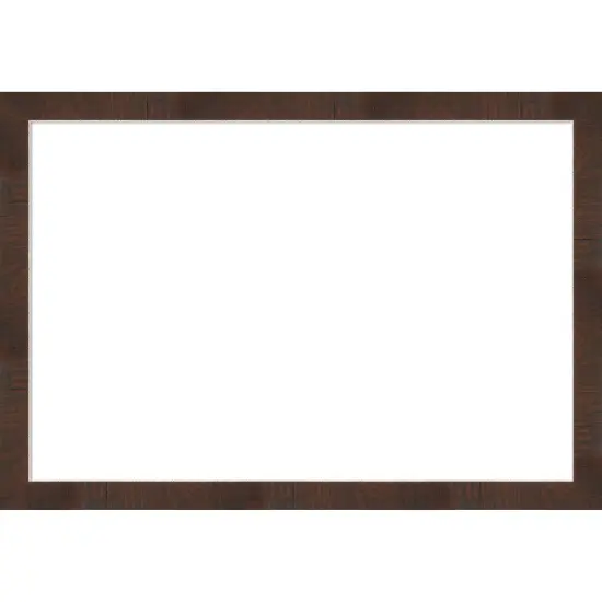 Wildwood Brown Narrow Framed Dry Erase Magnetic Board {1}