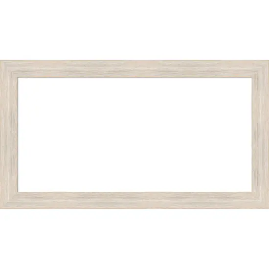 Hardwood Narrow Framed Dry Erase Magnetic Board White Wash {1}