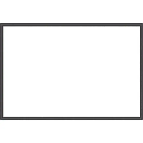 Stylish Black Narrow Framed Dry Erase Magnetic Board {1}
