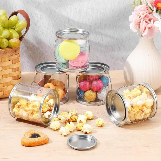 12 Pack Clear Paint Cans with Metal Lids {4}