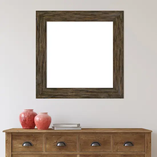 Fencepost Framed Dry Erase Magnetic Board Brown {5}