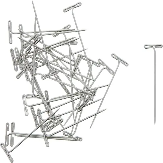 TPins, 1.75 inch (40 Pack), Strong Crafting & Blocking Pin for Macrame Board, Sewing, Jewelry & Display {1}