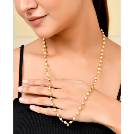 Tulsi Mala Necklace 4.8mm Holy Basil Beads Tibetan Buddhist Rosary Tulsi Neck Mala with Gold Caps for Pooja Meditation Yoga Hare Rama Hare Krishna Prayer beads White {5}