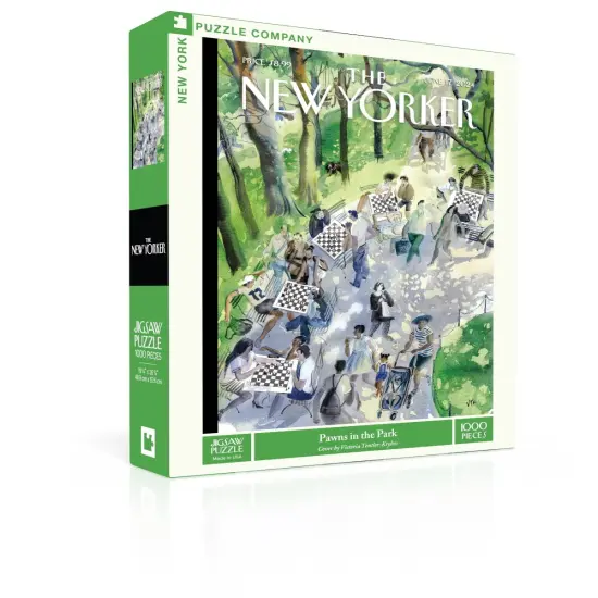 New York Puzzle Company Pawns in the Park 1000 Piece Piece Jigsaw Puzzle {2}