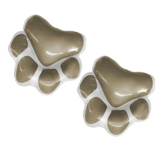Paw Gray Foil Balloon Unique Shape 28" Dog Party Theme {5}
