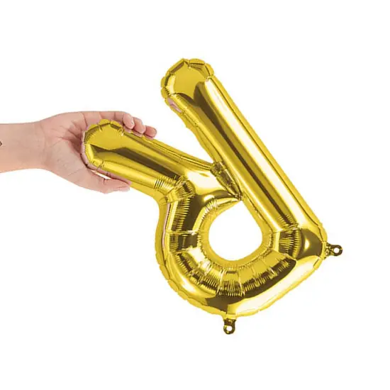 NorthStar Balloons&reg; 16" Gold Letter R Balloon Air Fill Only {4}