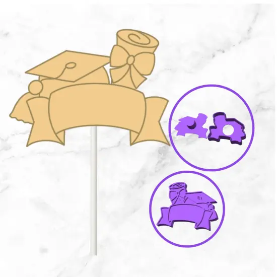 Graduation Cap N Diploma Cake Pop Mold {2}