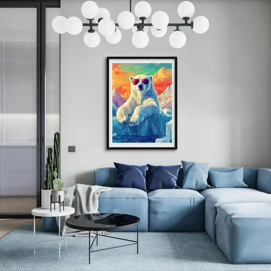 5D Diamond Painting Kits for Adults, Polar Bear Diamond Art Diamond Painting Full Drill Beginners Craft Kits for DIY Home Wall Decor Gifts, 8x12inch {5}