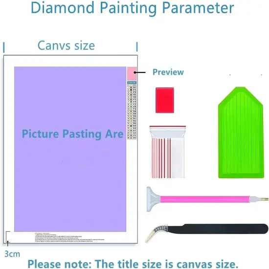 5D Diamond Painting Kits Abstract Angel Girl Full Drill Round Diamond Art Gems Stone Cross Stitch DIY Diamond Painting by Number Kits for Wall Decoration 14x14inch, Clear {3}