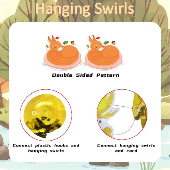 24 Pcs Squirrel Hanging Party Decorations {4}