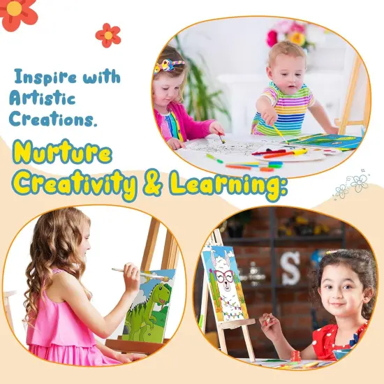 12 Pcs Pre Drawn Canvas for Painting for Boys Girls Pre Printed Cute Bulk Painting Canvas with Pictures to Paint Gift {5}