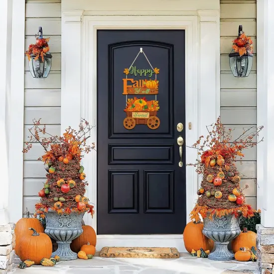 Happy Fall Door Sign (Happy Fall Door Sign) {4}