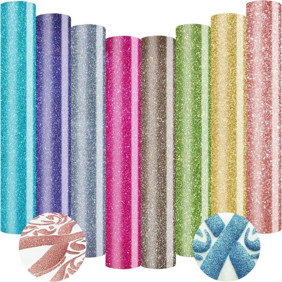 Glitter Puff Vinyl Heat Transfer 3D {1}