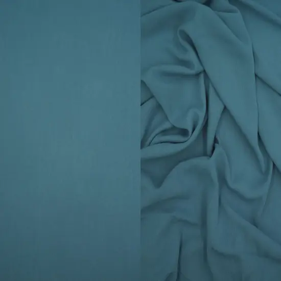 1 Yard Rayon Crepon Solid Woven Fabric Soft Textured Drapery Accent 50/51" Width INDIGO BLUE {1}