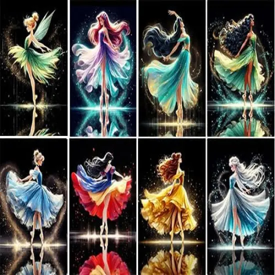 8 Pack Diamond Painting Kits for Adults {1}