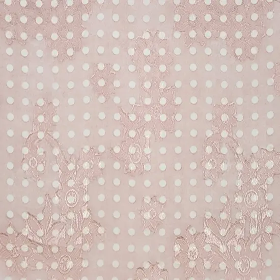 1 Yard Sheer Blush Floral Jacquard Chiffon Fabric 57/58 Inch Width Sheer Blush Pink {4}