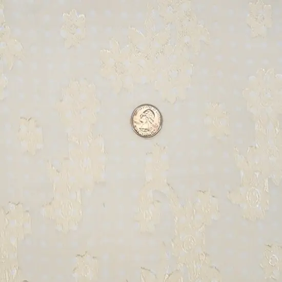 1 Yard Banana Floral Jacquard Chiffon Fabric Sheer Lightweight Polyester 57/58" Wide {4}