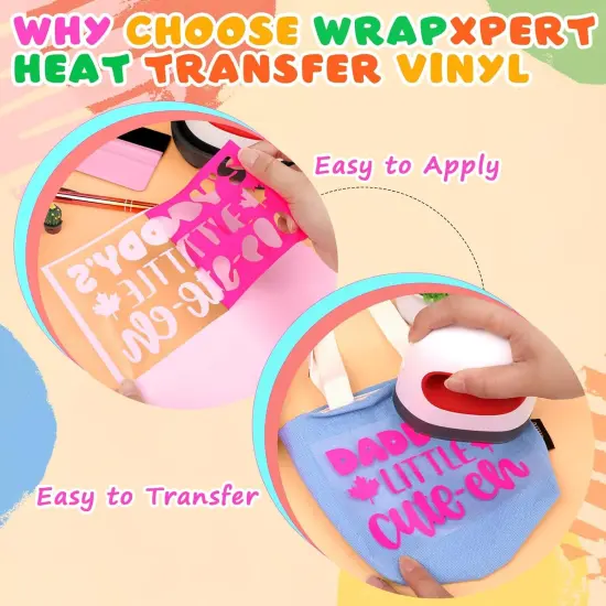 Neon HTV Heat Transfer Vinyl 8 Neon Sheets {5}