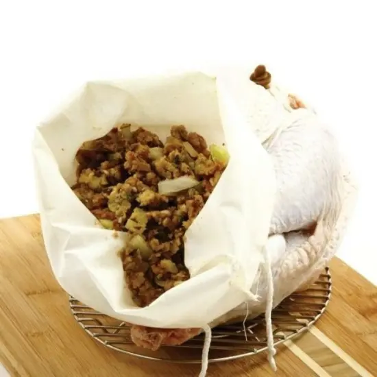 Norpro 10" x 17" Reusuable Washable Cloth Turkey Dressing Stuffing Bag {5}