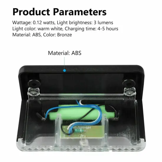 4pcs LED Solar Step Light Landscape Lamp Deck Lights for Outdoor Garden Pathway {4}